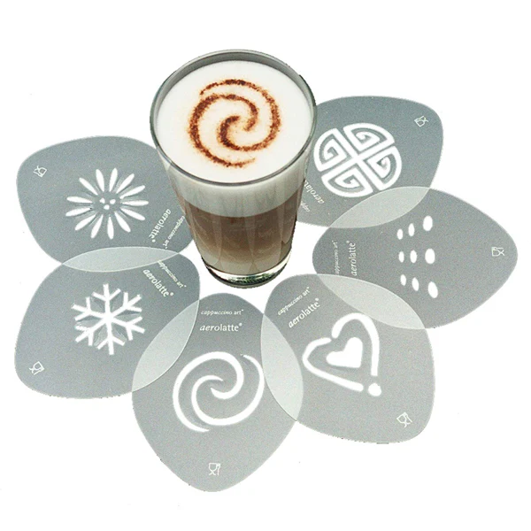Aerolatte 6-Piece Cappuccino Art Stencil Set - Image 3