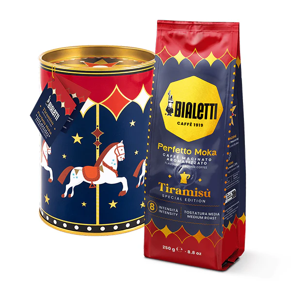Bialetti Magico Ricordo Ground Coffee and Gift Tin