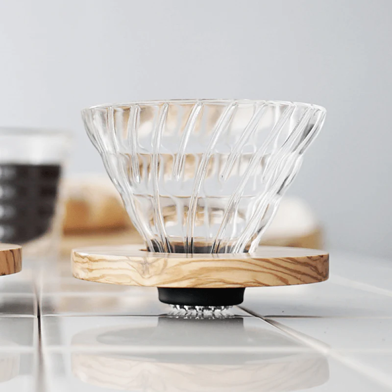 Hario V60 Glass – Olive Wood - Image 3