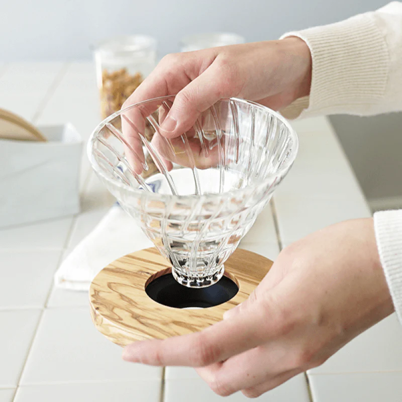 Hario V60 Glass – Olive Wood - Image 4
