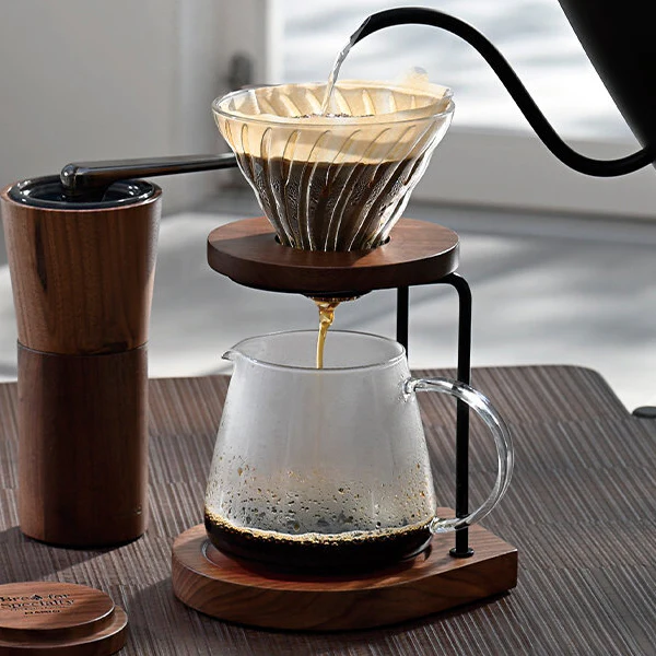 Hario Walnut Drip Stand Set - Image 2