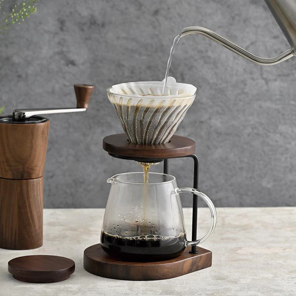 Hario Walnut Drip Stand Set - Image 4