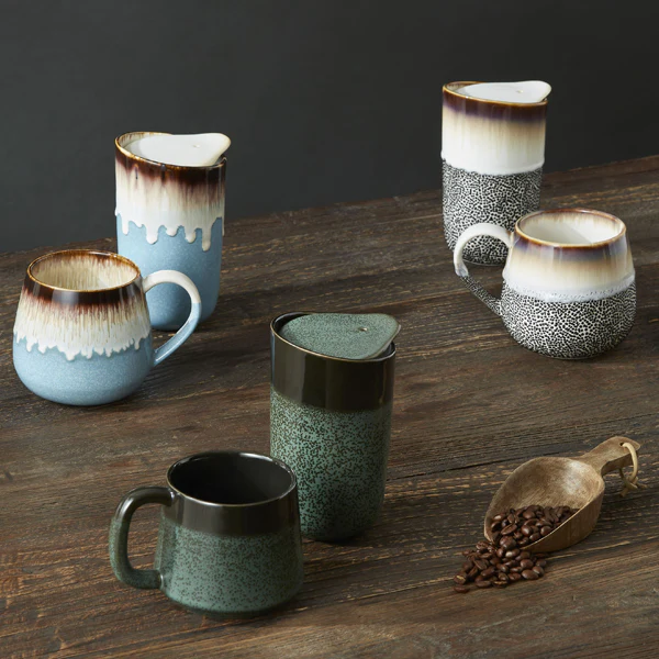 Leaf & Bean Stoneware Travel Mug - Image 2